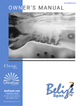 Belize Spas Classic UltraRay Owner's Manual