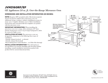 Ge Appliances Jvm3160efes Malay Manualzz