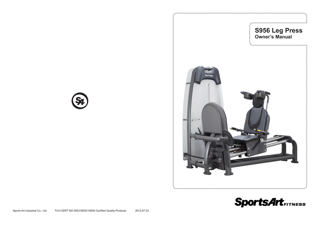 S956 Horizontal Leg Press - SportsArt