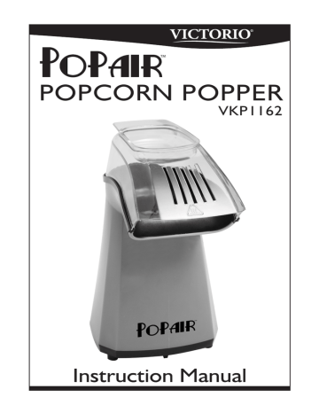 PopAir Electric Hot Air Popcorn Popper by Victorio VKP1162