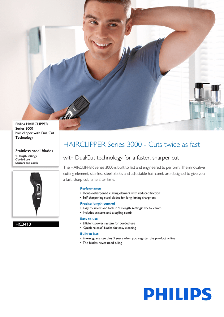 philips hc3410 hair clipper