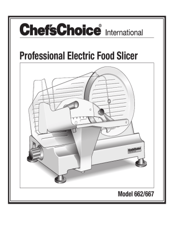 Chef's Choice 667 User manual | Manualzz