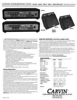 carvin bx600