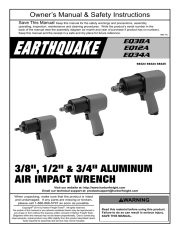 harbor freight tools impact driver air