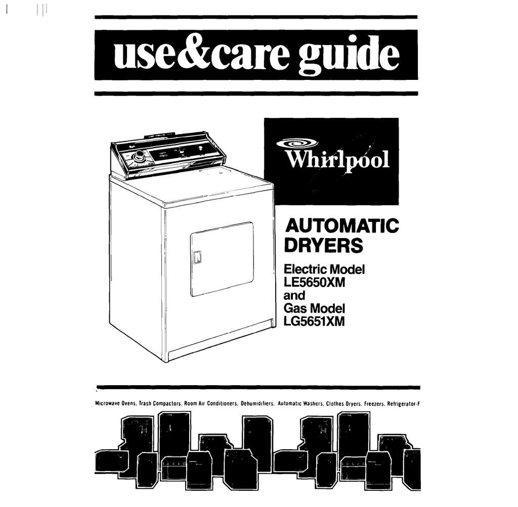 Whirlpool Dryer Repair Manual Manualzz