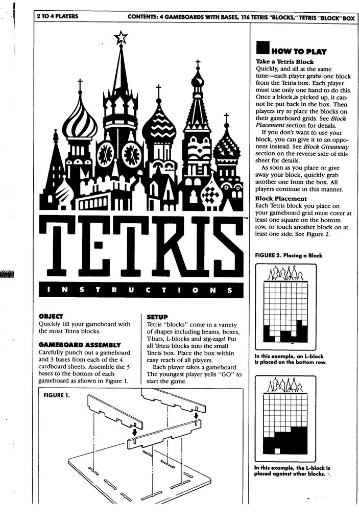 Tetris Instructions | Manualzz