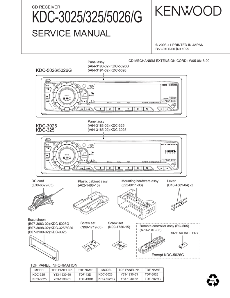 kenwood kdc 115s wiring diagram Wiring Diagram