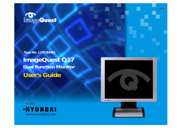 ImageQuest Q17 L17C0D081 User's Guide | Manualzz