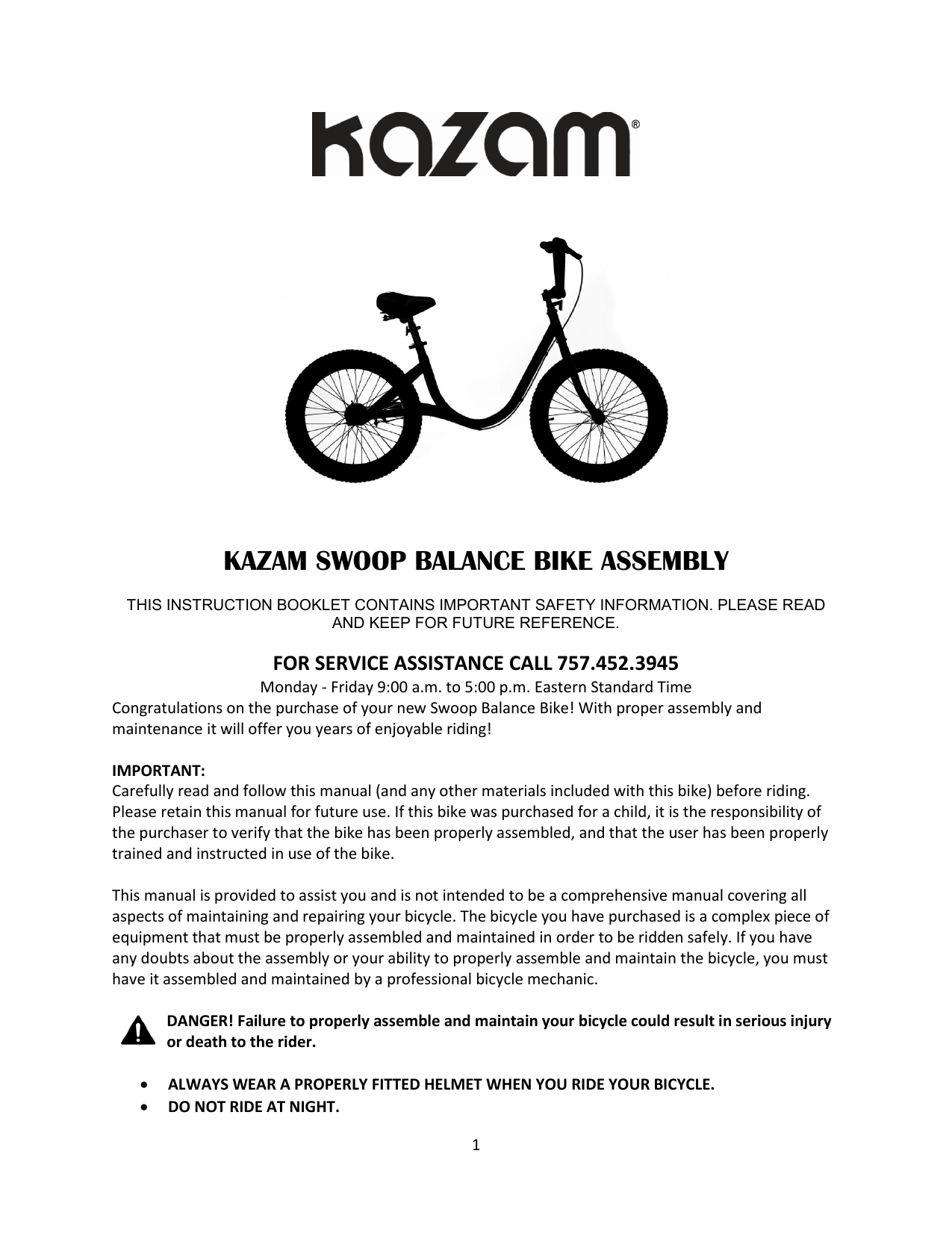 kazam swoop balance bike