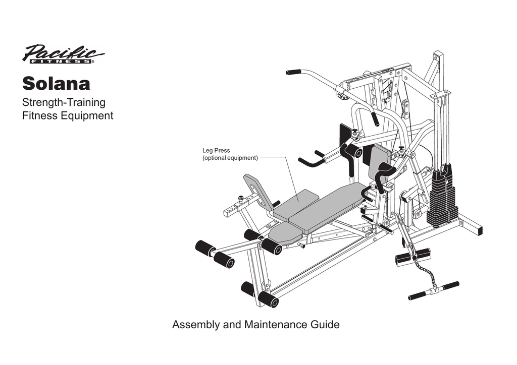 Pacific Fitness Solana Exercise Chart