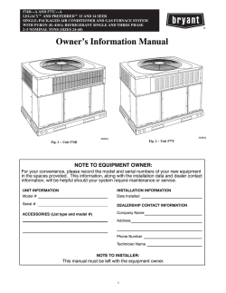 Bryant 577C - Owner's manual, User manual | manualzz.com