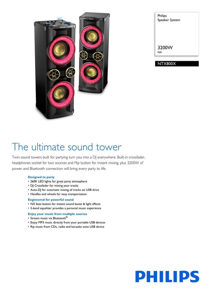 philips dj tower