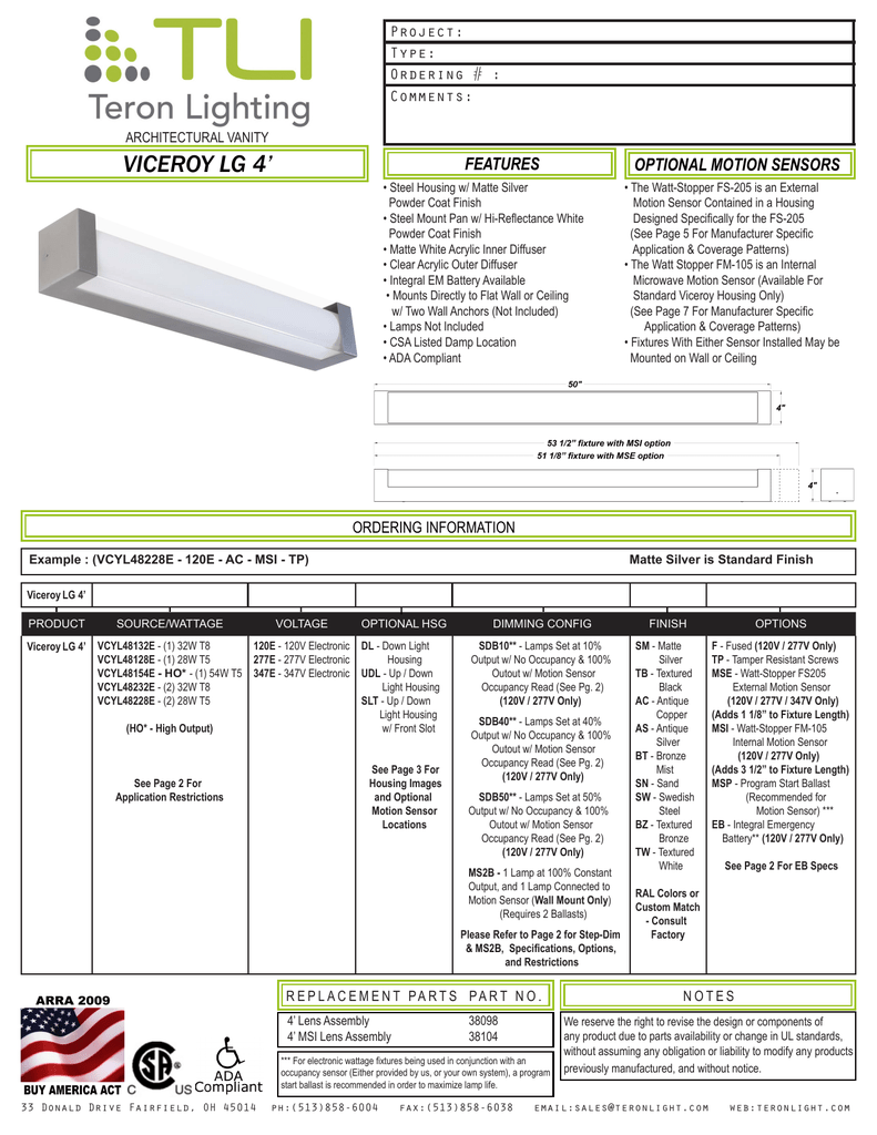 Wattstopper FM-105 Microwave Occupancy Sensor