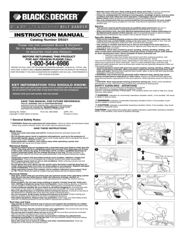 Black Decker DS321 DS321 1 User manual Manualzz