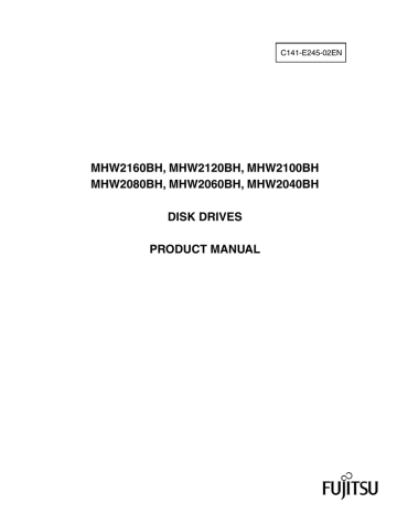 Back Cover. Fujitsu MHW2160BH | Manualzz