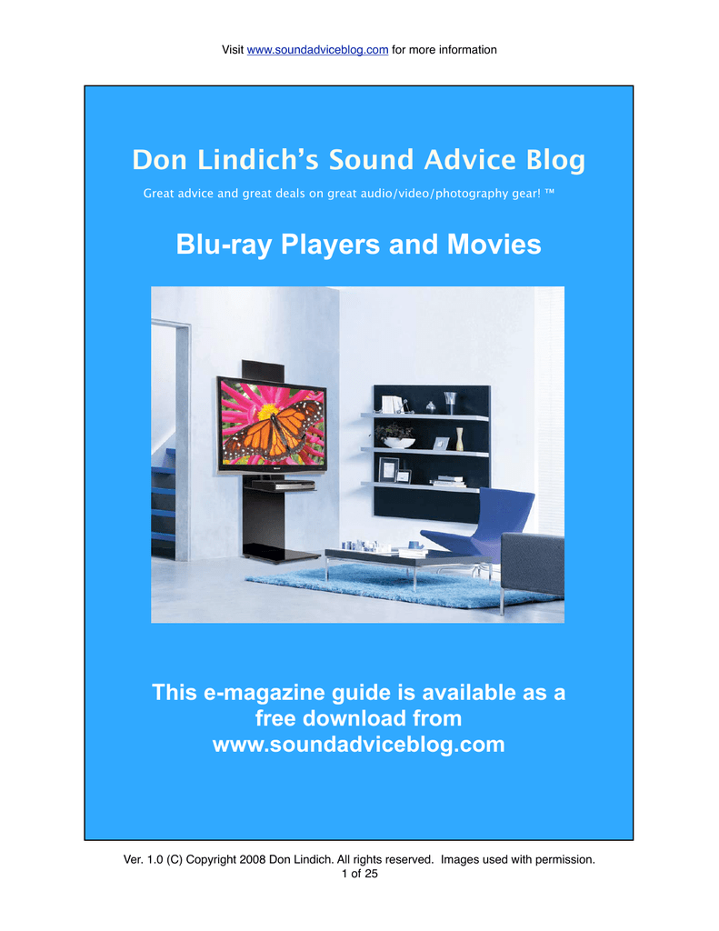 Blu-ray Players and Movies - Don Lindich`s Sound Advice Blog | manualzz.com