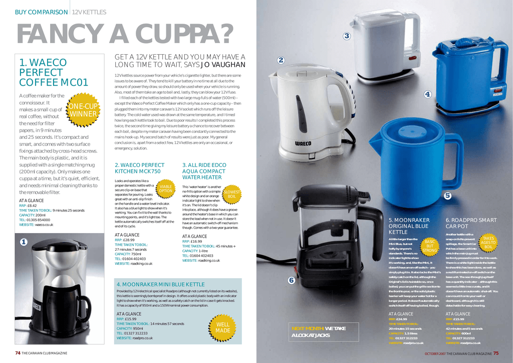 Motorhome Parts & Accessories Vehicle Kettle Dometic MCK750 Waeco