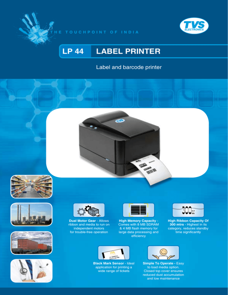 tvs lp45 barcode printer driver