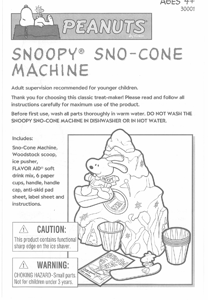 Hasbro Snoopy Sno Con Machine 03 Instructions Manualzz