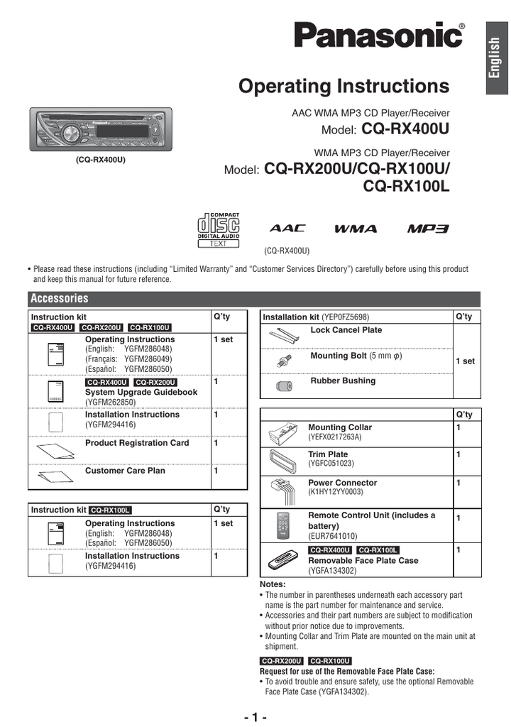 Panasonic Cq Df903U Wiring Diagram from s3.manualzz.com