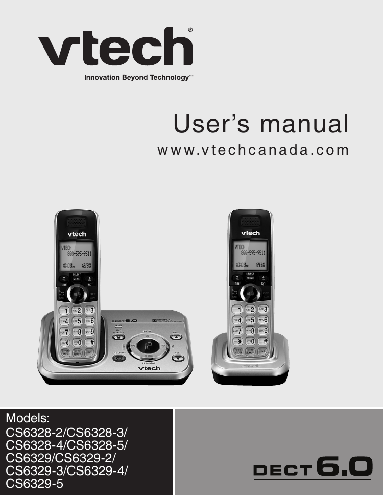 VTech CS6329-5 User Manual | Manualzz