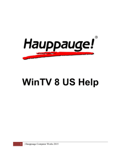 hauppauge wintv v8