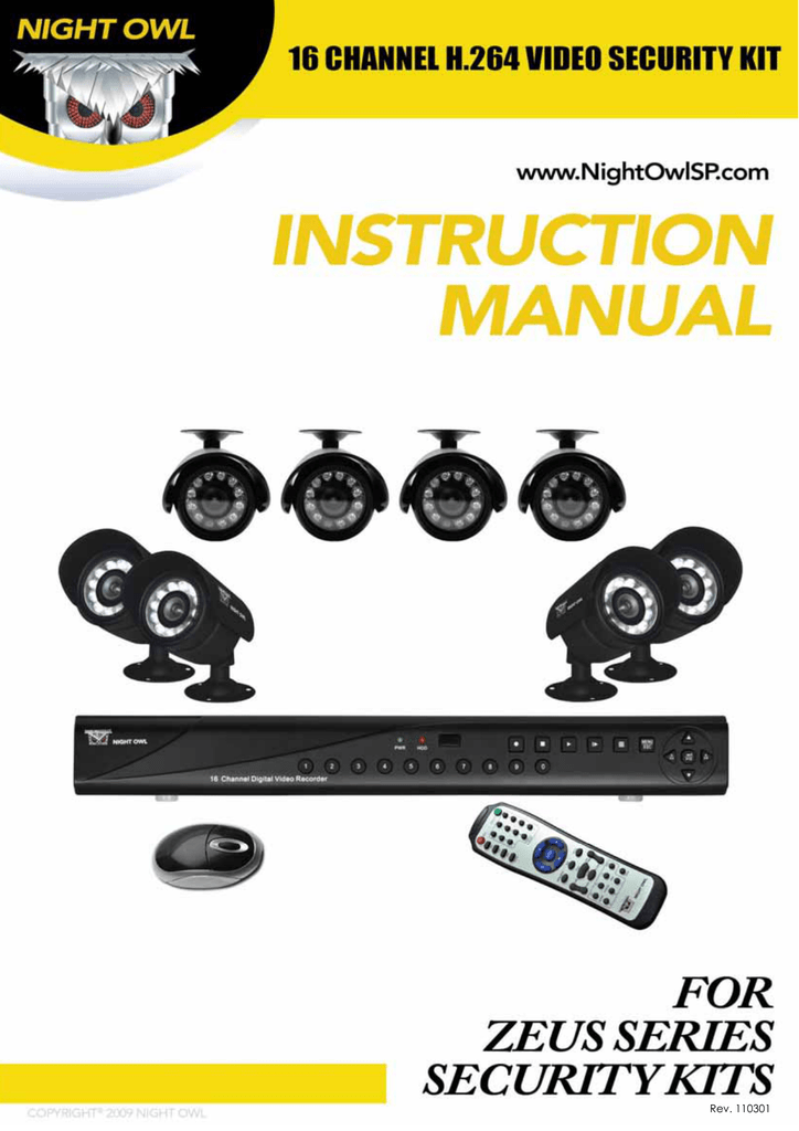NIGHT OWL ApolloDVR Instruction manual Manualzz