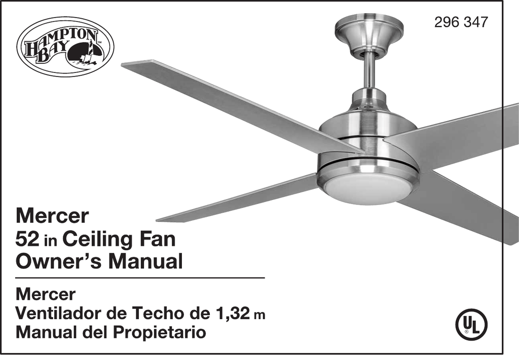 Mercer Ceiling Fan Instructions Shelly Lighting