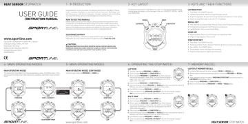 Sportline HEAT SENSOR User manual | Manualzz