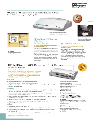 hp jetdirect 170x print server