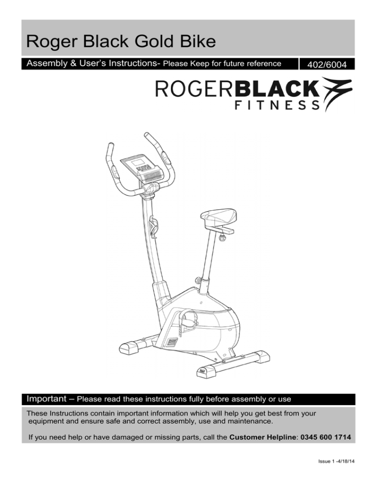 roger black 2 in 1 manual exercise bike and cross trainer