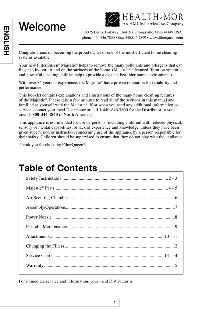 English Instruction Manual | Manualzz