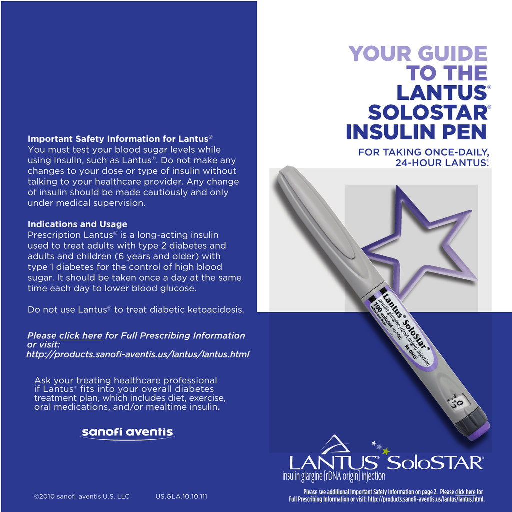 Lantus Solostar Storage Information Dandk Organizer