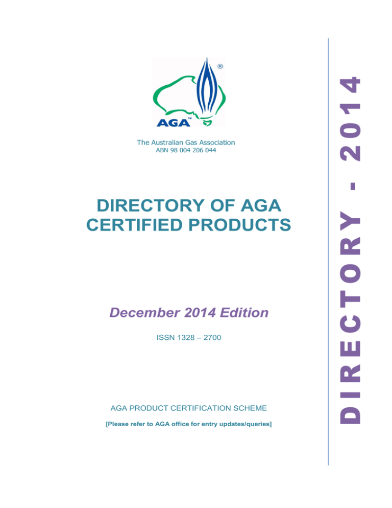 Directory 2 0 1 4 The Australian Gas Association Manualzz