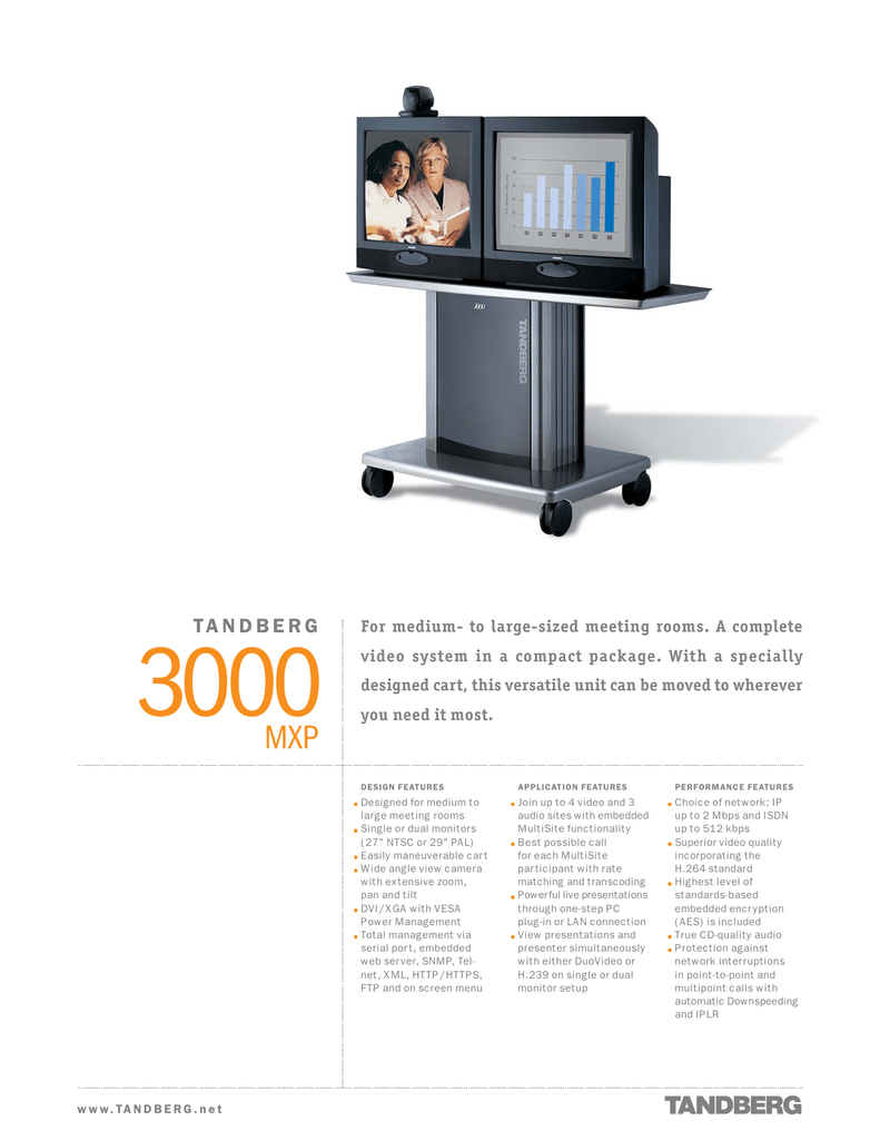 Tandberg 3000 Mxp Videokonferenz Manualzz