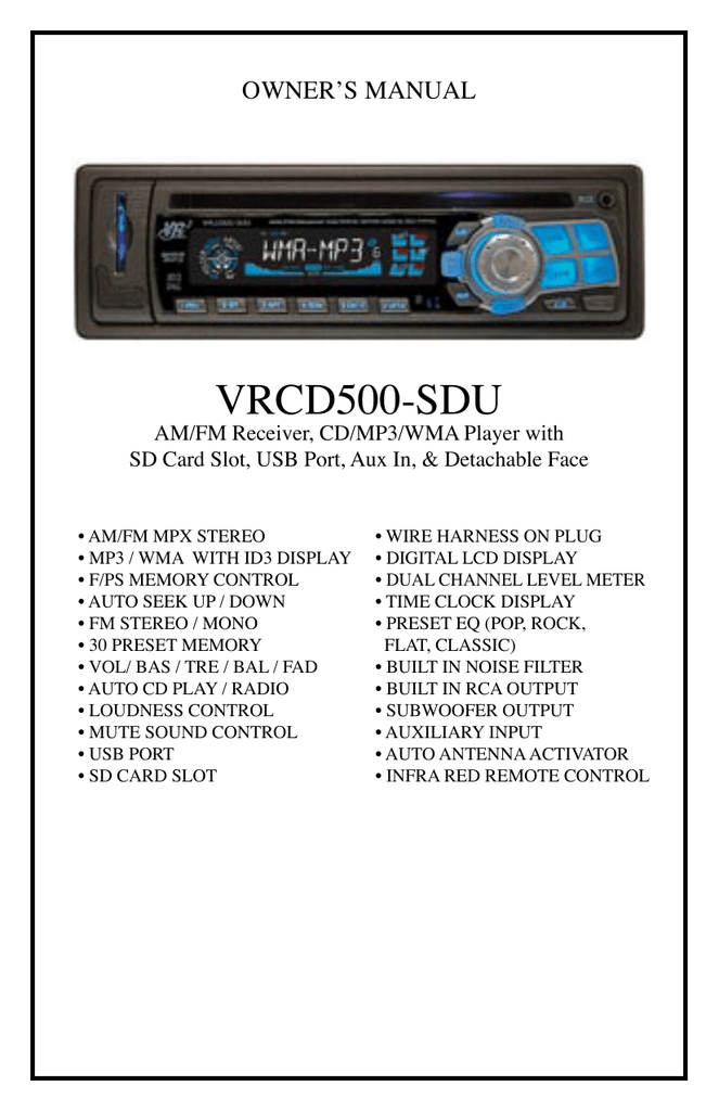 Vrcd400 Sdu Wiring Diagram from s3.manualzz.com