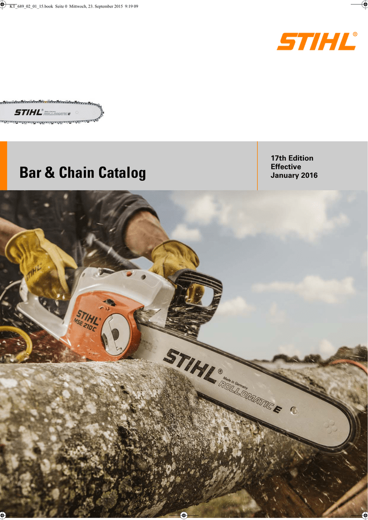 Stihl Chain Selection Chart