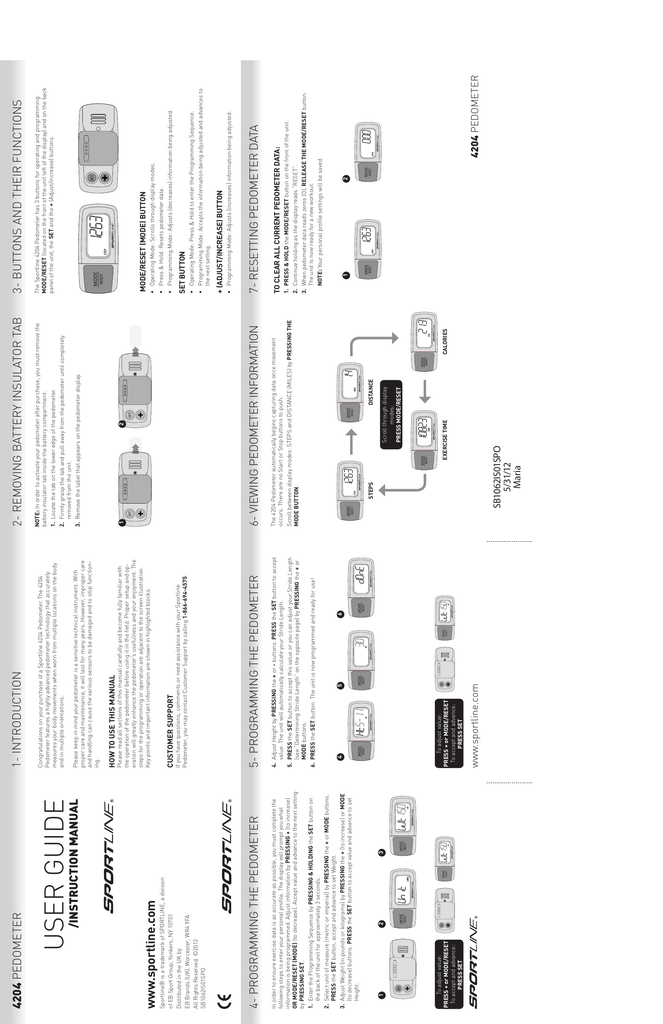 user guide Sportline Manualzz