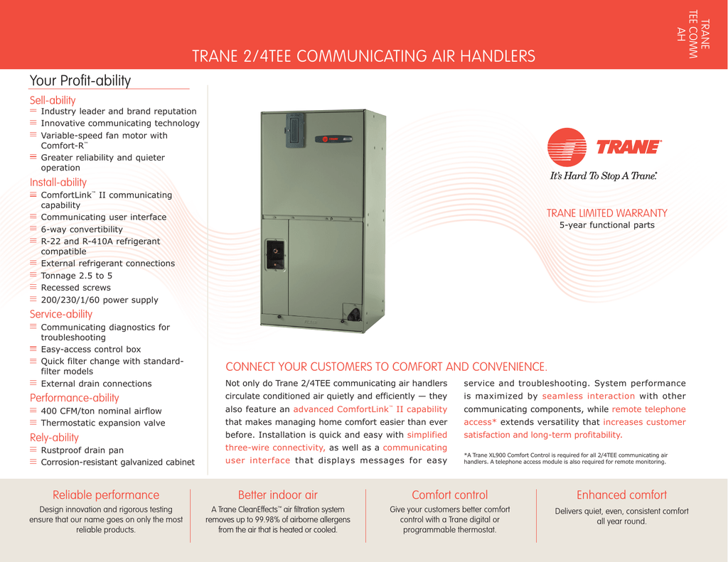 Trane Cleaneffects Air Cleaner Owner S Manual Manualzz