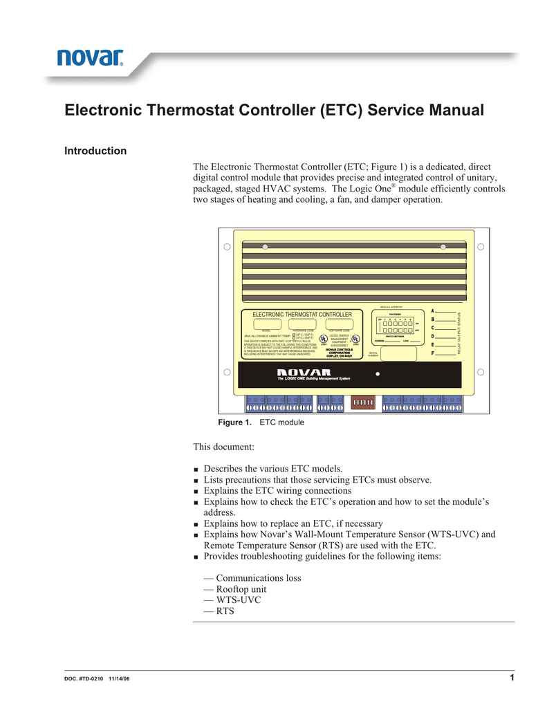 HVAC Business UVC temperature sensor 6' Novar RTS HVAC Parts