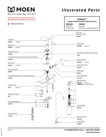 Moen Integra Kitchen Faucet Parts Diagram | Webmotor.org