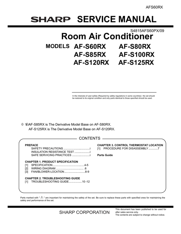 Service Manual Room Air Conditioner Manualzz