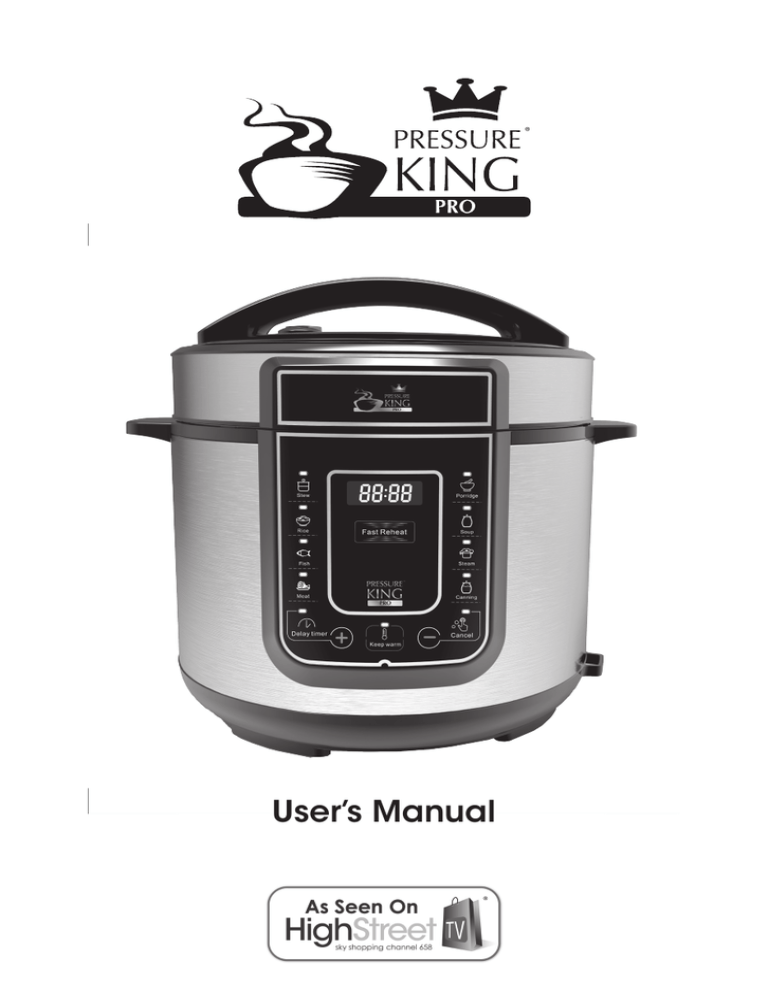 pressure king pro user manual