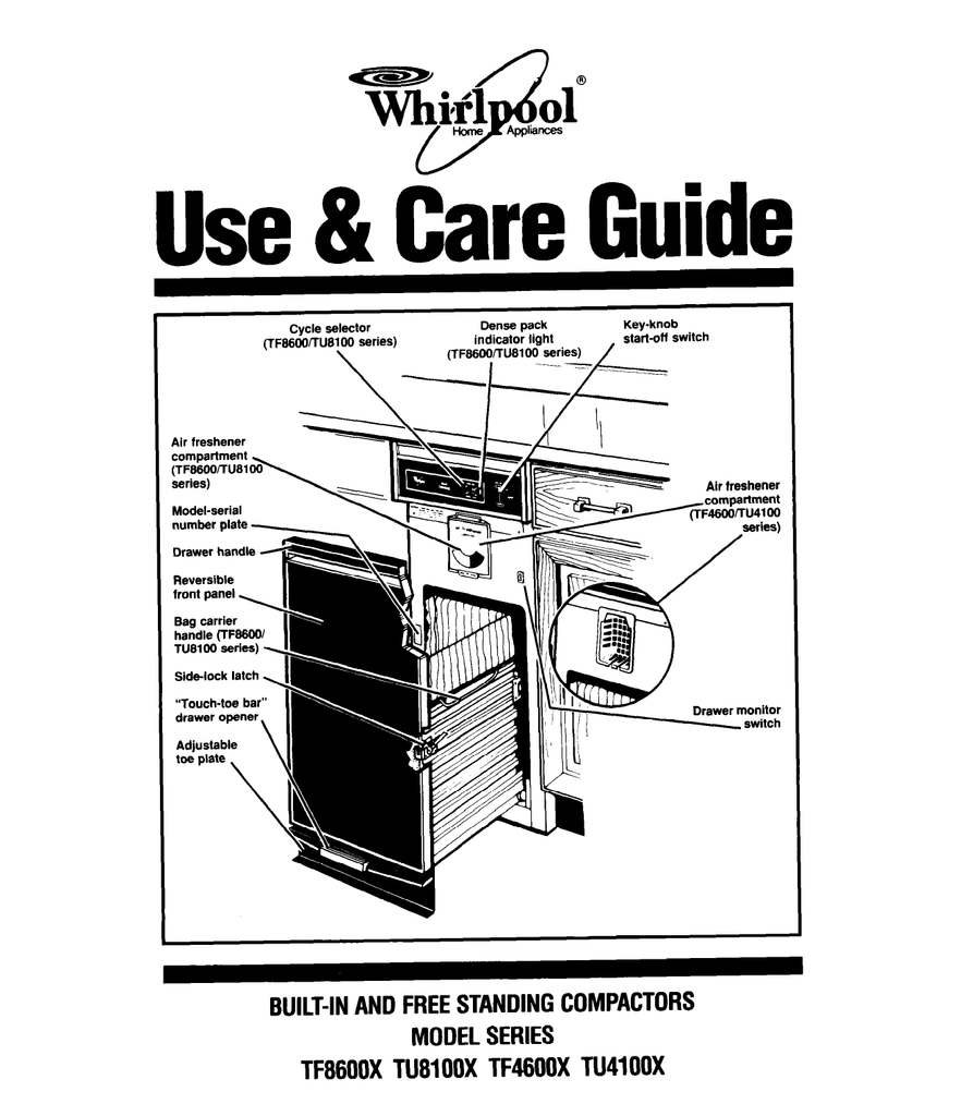 Whirlpool Trash Compactor Repair Manual Manualzz