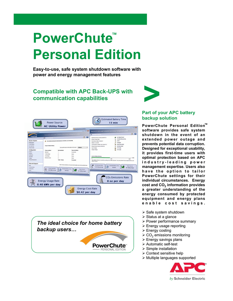 Apc Powerchute Personal Edition Vs Business Edition