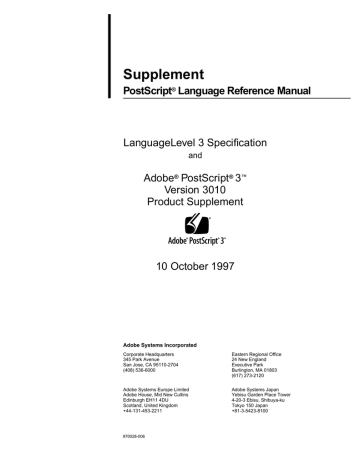 Supplement Postscript Language Reference Manual Manualzz