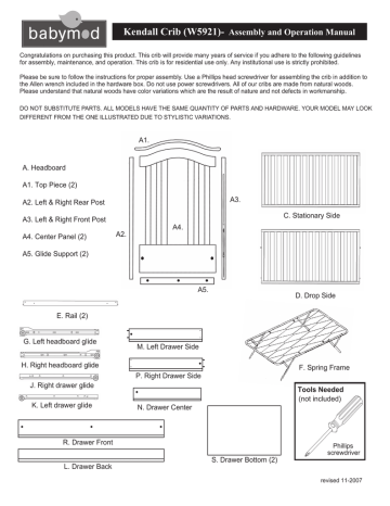 kendall crib instructions