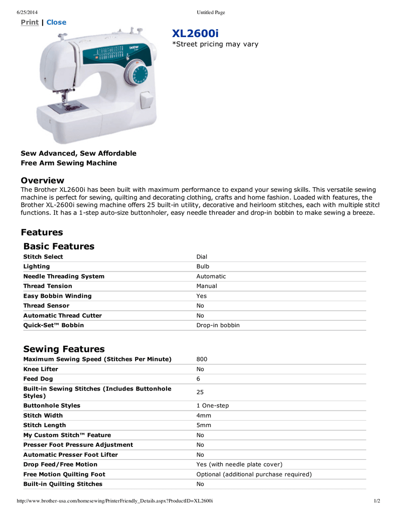 Xl2600i Mueblimaquinas Manualzz