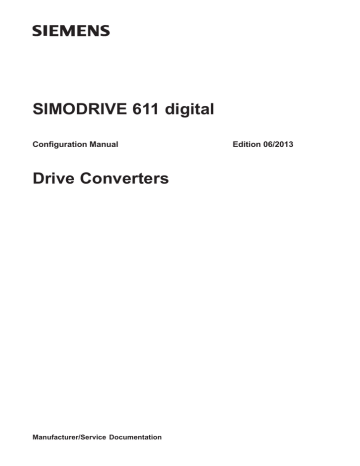 Configuration Manual Simodrive 611 Digital Manualzz