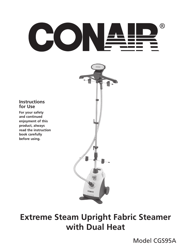 conair fabric steamer how to use